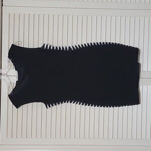 Bailey 44 black poly dress with white trim size L